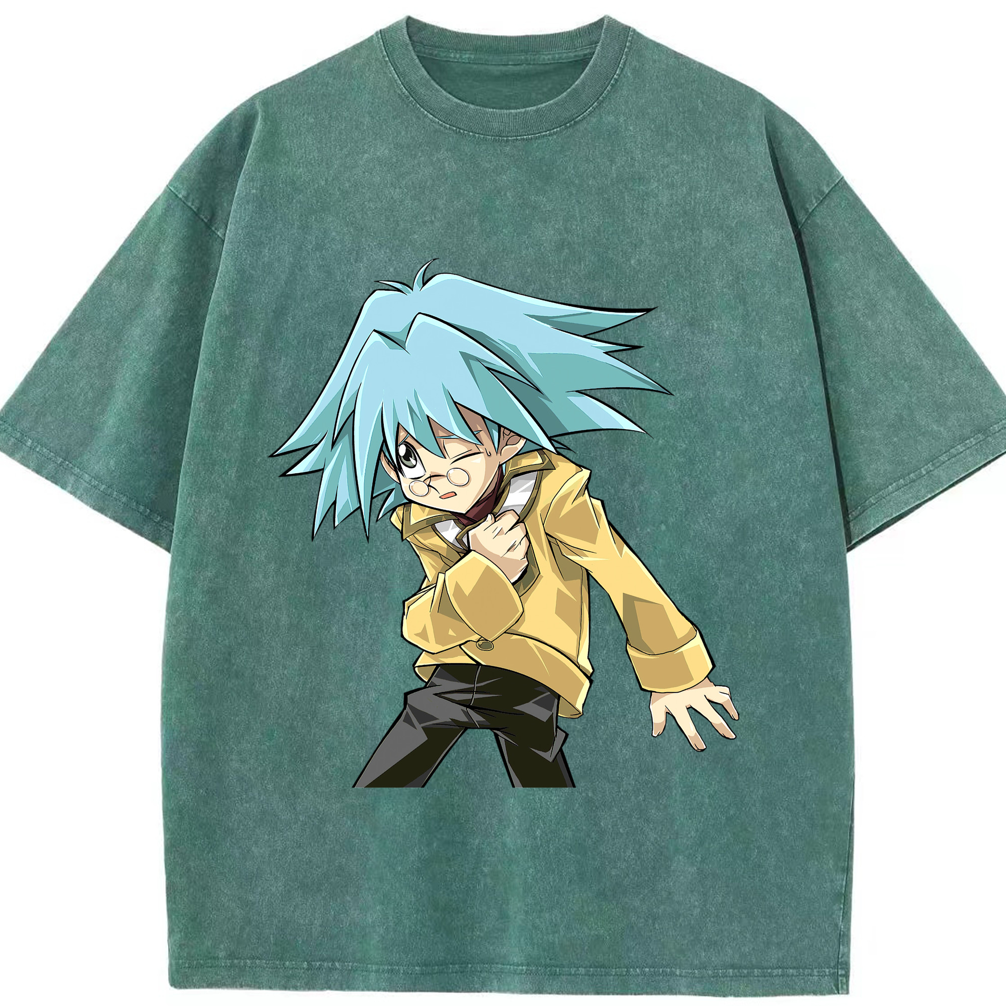 （画像用） 遊☆戯☆王 Yu-Gi-Oh! 綿100% ヴィンテージ風 半袖Tシャツ（フロントプリント）